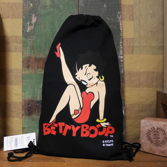 ベティーブープ スウェットバッグ BETTY BOOP BAG 巾着