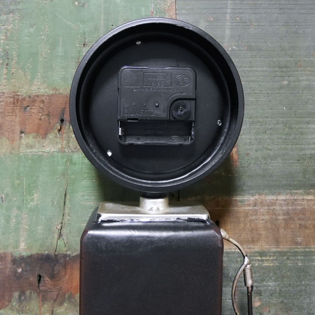 ガスポンプ テーブルクロック ルート66 置時計 BLACK GULF ROUTE66　アメリカン雑貨画像