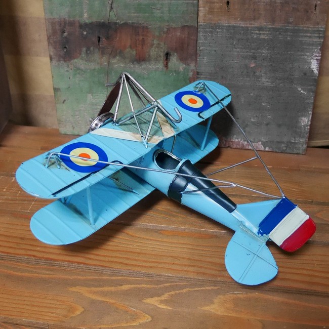 ヴィンテージ プレーン FR-BL インテリア 飛行機 ブリキのおもちゃ