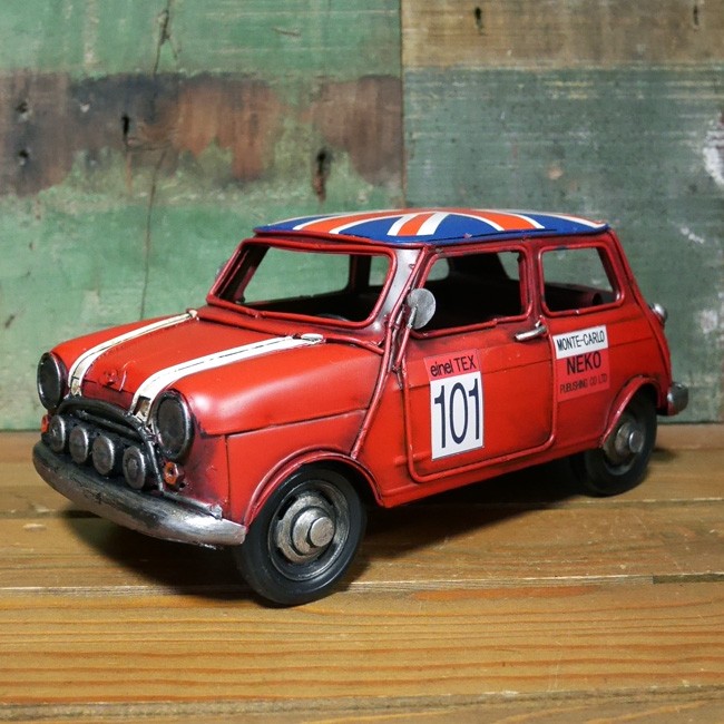 ミニクーパーRD ブリキのおもちゃ ヴィンテージカー  インテリア  アメリカン雑貨画像