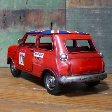 ミニクーパーRD ブリキのおもちゃ ヴィンテージカー  インテリア  アメリカン雑貨画像