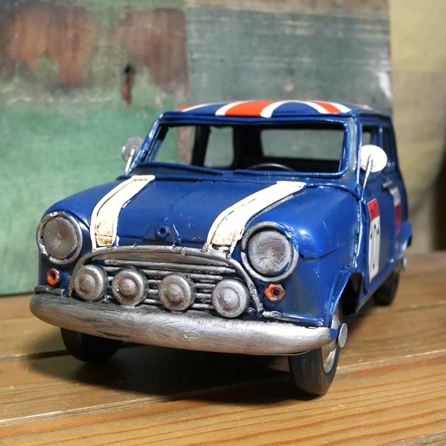 ミニクーパーBL ブリキのおもちゃ ヴィンテージカー  インテリア  アメリカン雑貨画像