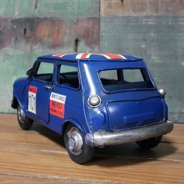 ミニクーパーBL ブリキのおもちゃ ヴィンテージカー  インテリア  アメリカン雑貨画像