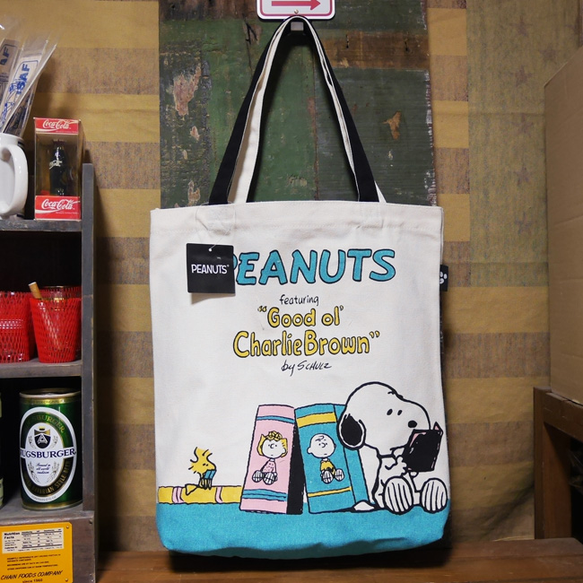 スヌーピーグッディバッグ リーディング PEANUTS SNOOPY トートバッグ