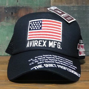 AVIREX 帽子 USA TQP メッシュキャップ アヴィレックス ミリタリー　アメカジ　アメリカン雑貨画像