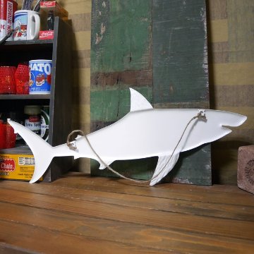 ウエルカムプレート シャーク サメ ブリキ看板 インテリア　アメリカン雑貨画像