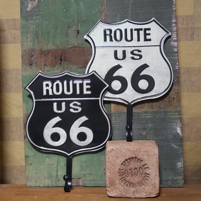 ルート66 アイアンフックハンガー　アメリカン雑貨 インテリア雑貨の画像