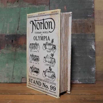 アンティークタイプシークレットBOOK　Norton ノートン レトロ 本型　レトロ雑貨画像