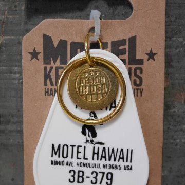 モーテル キーホルダー ハワイ MOTEL KEY CHAIN HAWAI アメリカン雑貨　画像