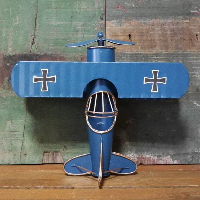 スチールセスナ機 インテリア 飛行機 ブリキのおもちゃ画像
