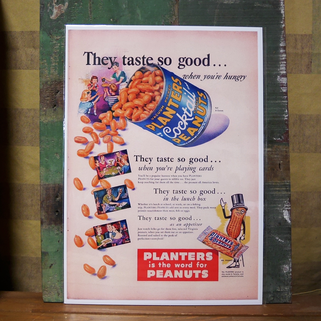 ポスター プランターズ ピーナッツ PLANTERS  B4 アメリカンポスターの画像