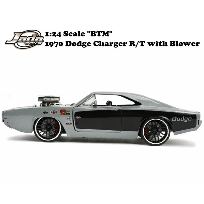 JADATOYS 1:24  BTM 1970 Dodge Charger R/T with Blower  ミニカー アメリカン雑貨画像