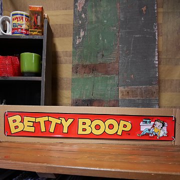 BETTY BOOP エンボスメタルサイン  ブリキ看板 ベティブープ アメリカン雑貨画像