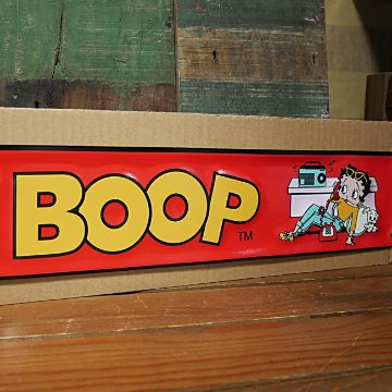 BETTY BOOP エンボスメタルサイン  ブリキ看板 ベティブープ アメリカン雑貨画像
