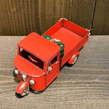 ヴィンテージカー  3 Wheel MZT ブリキのおもちゃ ミゼット 三輪車  アメリカン雑貨画像