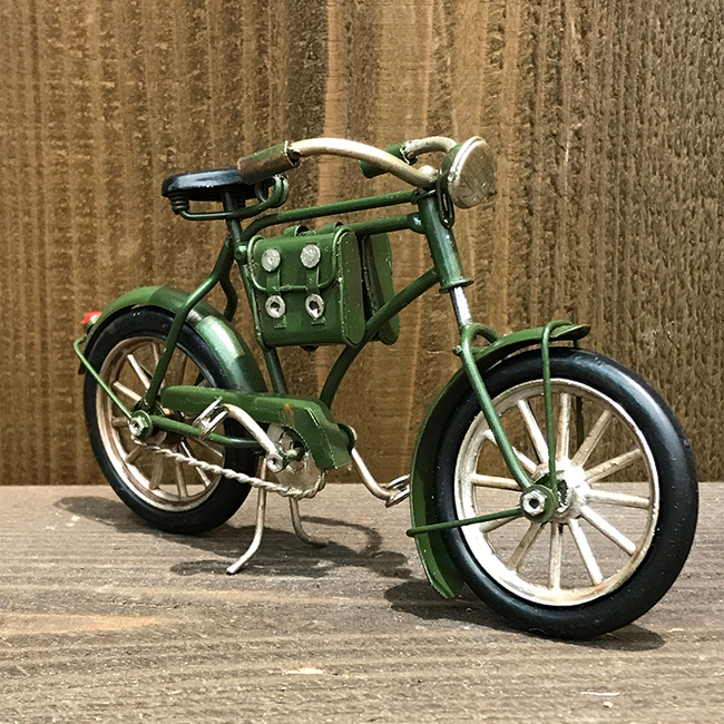 ブリキのおもちゃ バイシクルメッセンジャー 自転車便 グッドオールド ブリキ製自転車　アメリカン雑貨画像