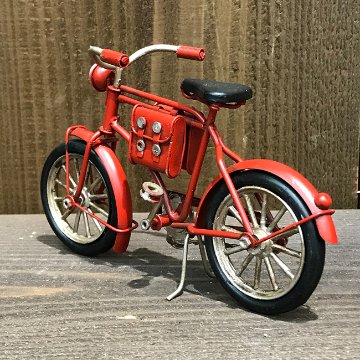 ブリキのおもちゃ バイシクルメッセンジャー 自転車便 グッドオールド ブリキ製自転車　アメリカン雑貨画像