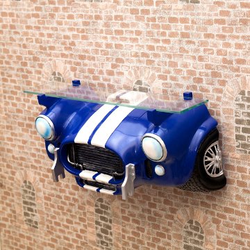 CAR HEADシェルフ インテリア 棚 Blue Car シェルビー コブラ　アメリカンインテリア画像