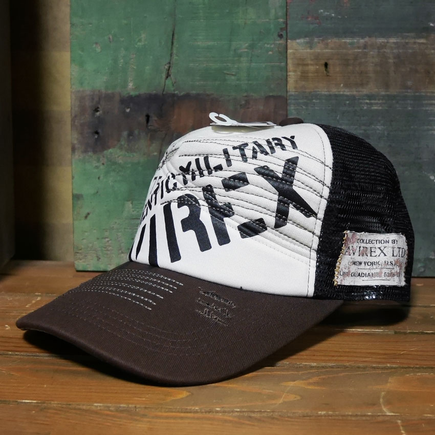 AVIREX 帽子 COTTON LINEN  アヴィレックス ミリタリー　アメカジ　アメリカン雑貨の画像