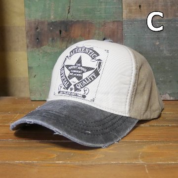 ワンスター ダメージキャップ　ベースボールキャップ　アメカジ　アメリカン雑貨の画像