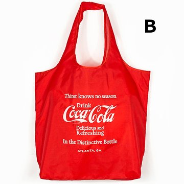 コカ・コーラ　エコバッグ　コカコーラショッピングバッグＭサイズ　アメリカン雑貨画像