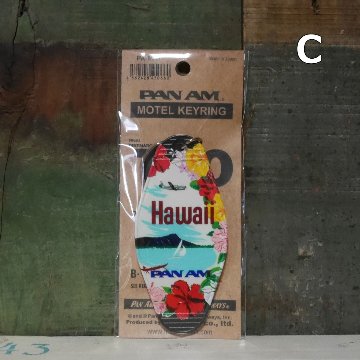 パンナム モーテル キーリング ハワイアン PANAM MOTEL KEY RING HAWAI キーホルダー アメリカン雑貨　画像