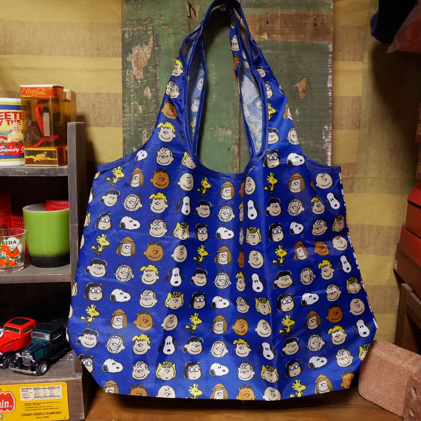 水色-6 SNOOPY スヌーピーエコバッグ ECO BAG - エコバッグ