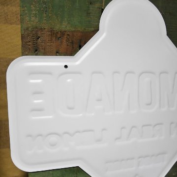 アンティーク エンボスプレート  Lemon レモネード  インテリア ブリキ看板 アメリカン雑貨の画像