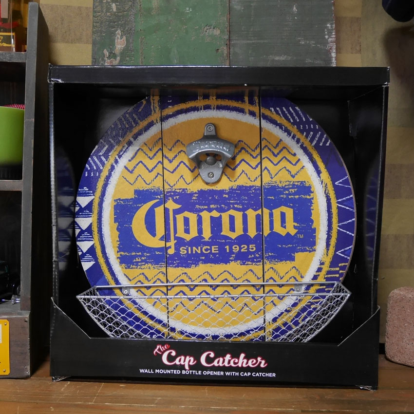 コロナ エクストラ ボトルオープナー キャップ キャッチャー付き 栓抜き　アメリカン雑貨の画像