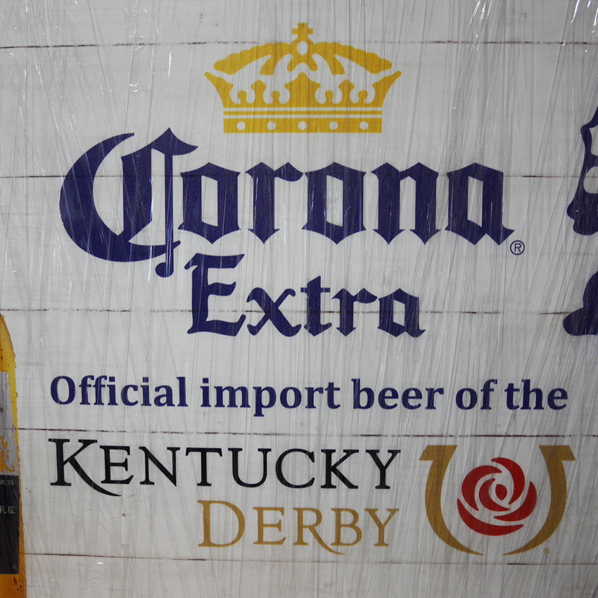 コロナ エクストラ ケンタッキーダービー インテリア 木製看板 Corona extra kentucky derby画像