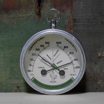 ダルトン　温度計・湿度計　Thermo-hygrometer　ラウンド　  アメリカン雑貨画像