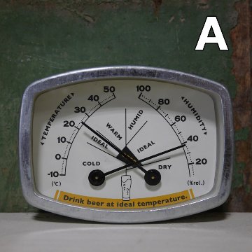 ダルトン　温度計・湿度計　Thermo-hygrometer　スクエア　  アメリカン雑貨画像