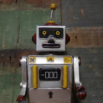 ブリキロボ ブリキのおもちゃ インテリア オブジェ レトロロボット　アメリカン雑貨画像