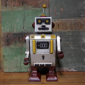 ブリキロボ ブリキのおもちゃ インテリア オブジェ レトロロボット　アメリカン雑貨画像