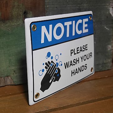 ダルトンホーロータイプインフォメーション サイン看板　警告サイン アメリカン雑貨画像