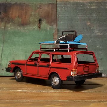 VVワゴン ノスタルジックデコ  自動車 ブリキのおもちゃ  アメリカン雑貨画像