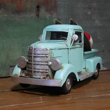 ピックアップトラック サーフトラック ノスタルジックデコ  自動車 ブリキのおもちゃ  アメリカン雑貨画像