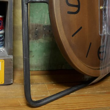 インダストリアル・クロック 壁掛け時計 アンティーク レトロ ウォールクロック アメリカンインテリア画像