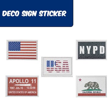 DECO SIGN STICKER デコサイン ステッカー フラッグサイン 国旗 サインステッカー画像