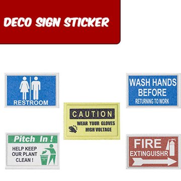 DECO SIGN STICKER デコサイン ステッカー インフォメーションサイン ピクトグラム画像