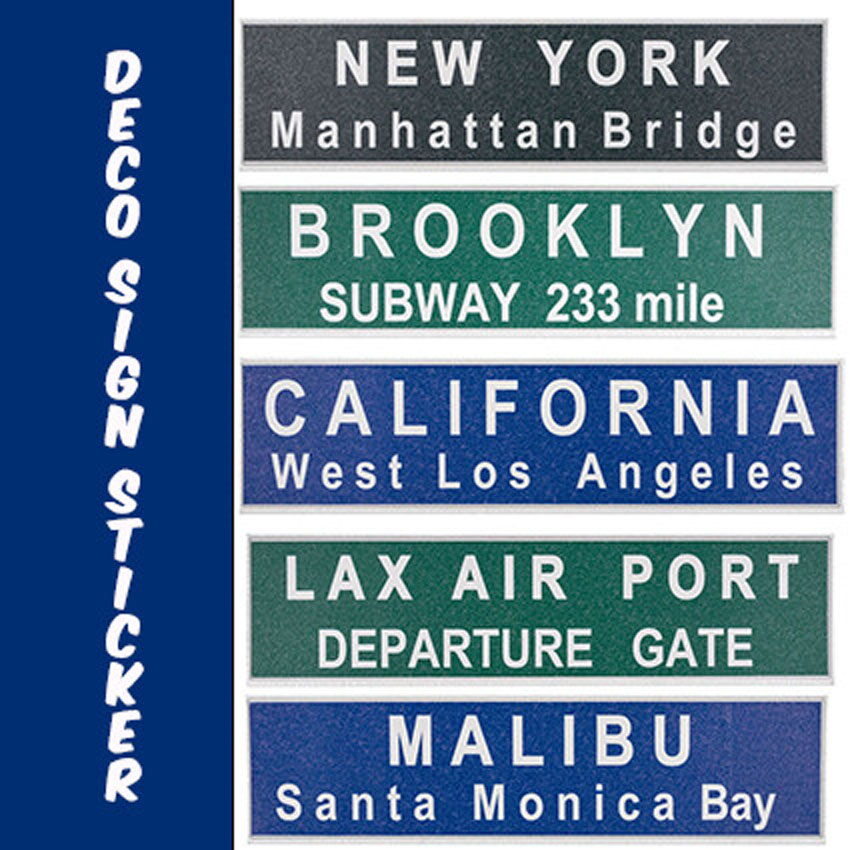 DECO SIGN STICKER デコサイン ステッカー ストリートサイン トラフィックサインの画像