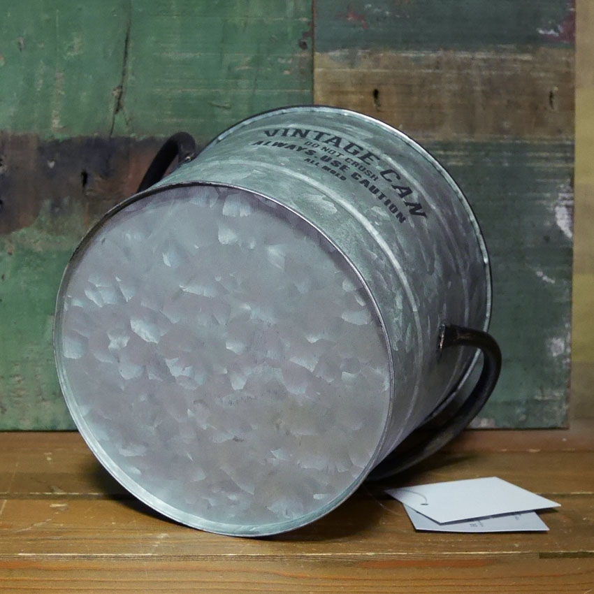 ジャルダン ラウンドカン バケツ インテリア 収納プランター 鉢 グリーンポット ガーデニング雑貨画像