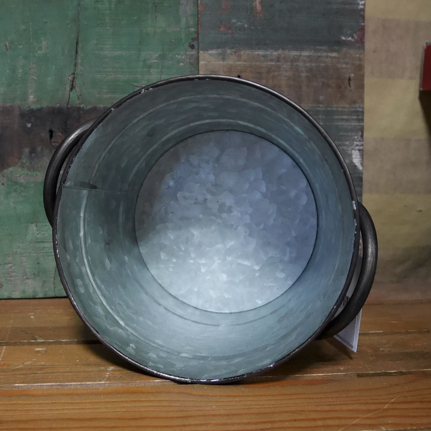 ジャルダン ラウンドカン バケツ インテリア 収納プランター 鉢 グリーンポット ガーデニング雑貨画像