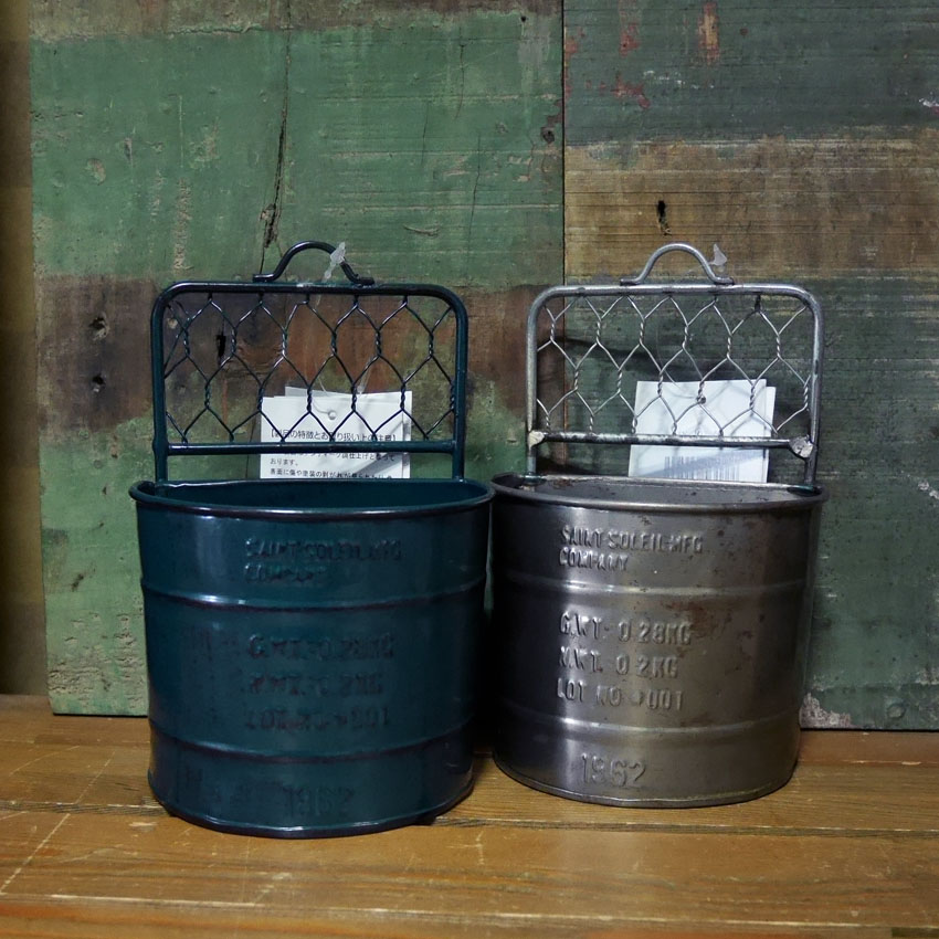 バリル ガーデンポケット ドラム缶 プランター グリーンポット ガーデニング雑貨