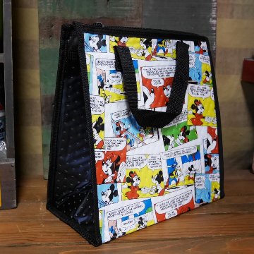 ミッキーマウス 不織布保冷バッグ ミッキー レトロコミック エコバッグ　トートバッグ画像