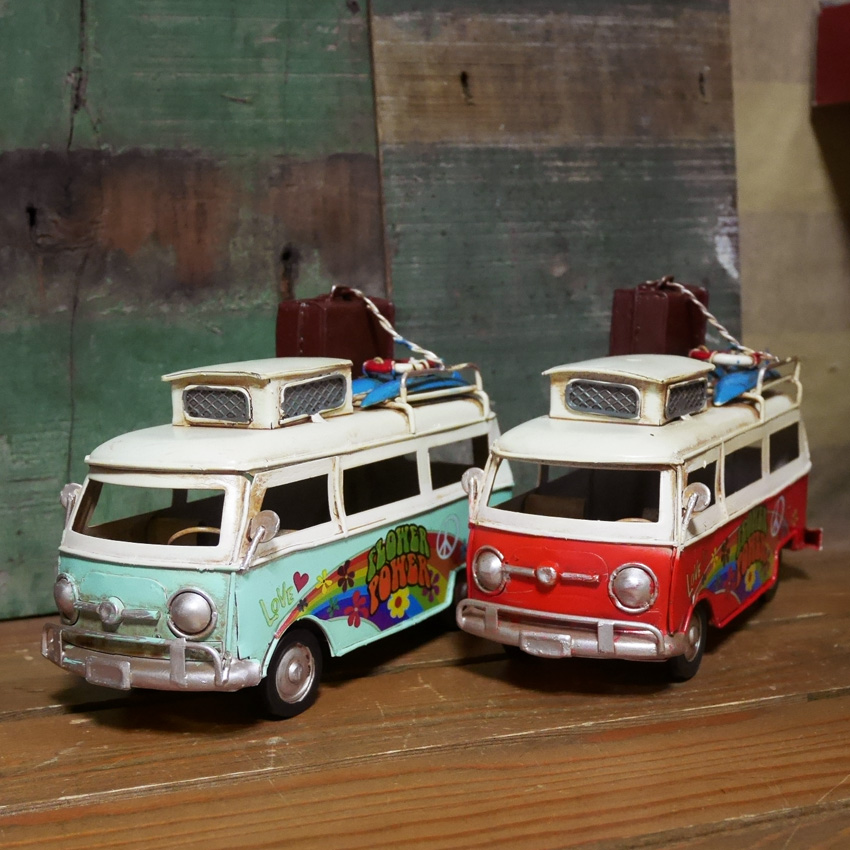 ヴィンテージカー Bus ブリキのおもちゃ バス  インテリア ブリキのおもちゃ アメリカン雑貨画像