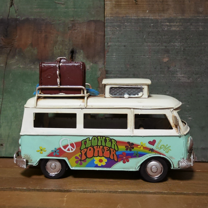 ヴィンテージカー Bus ブリキのおもちゃ バス  インテリア ブリキのおもちゃ アメリカン雑貨画像