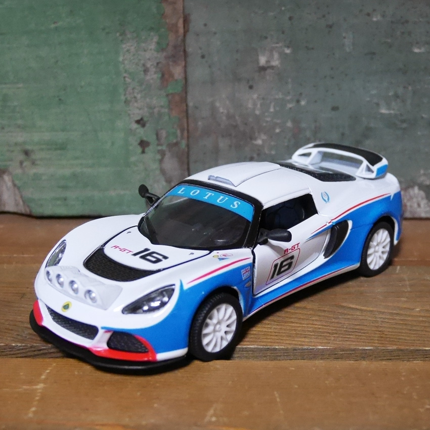 ロータス 2012 ミニカー Exige R-GT KiNSMART 1/32 レトロミニカー アメリカン雑貨の画像