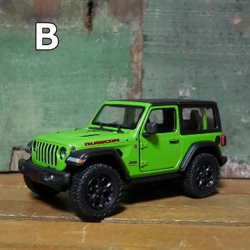 ジープ ラングラー 2018 ミニカー Jeep Wrangler KiNSMART 1/34 レトロミニカー アメリカン雑貨の画像