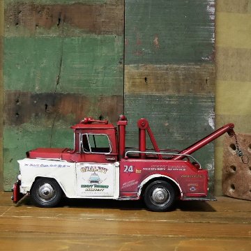 ヴィンテージカー レッカー車 tow truck　ブリキのおもちゃ アメリカン雑貨画像